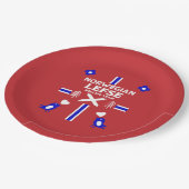 Noors Lefse Flatbrood Papieren Bordje (Gekanteld)