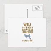 Noors Lundehund Briefkaart (Voorkant / Achterkant)