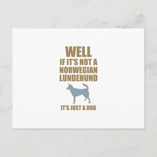Noors Lundehund Briefkaart (Voorkant)