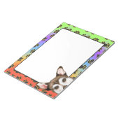 Noors Lundehund kleurig honddewpatroon Notitieblok (Schuin)