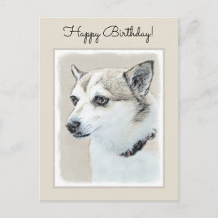 Noors Lundehund-schilderij - Oorspronkelijke honde Briefkaart