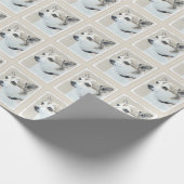 Noors Lundehund-schilderij - Oorspronkelijke honde Cadeaupapier (Hoek)