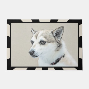 Noors Lundehund-schilderij - Oorspronkelijke honde Deurmat