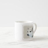 Noors Lundehund-schilderij - Oorspronkelijke honde Espresso Kop (Voorkant rechts)