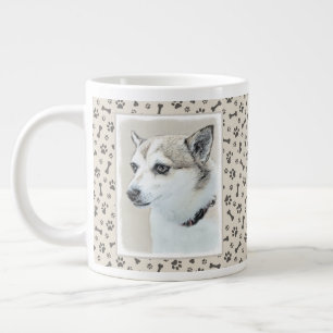 Noors Lundehund-schilderij - Oorspronkelijke honde Grote Koffiekop