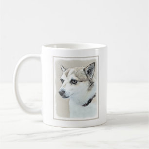 Noors Lundehund-schilderij - Oorspronkelijke honde Koffiemok