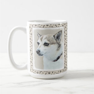 Noors Lundehund-schilderij - Oorspronkelijke honde Koffiemok