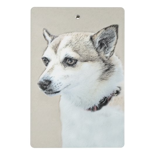 Noors Lundehund-schilderij - Oorspronkelijke honde Mini Klembord (Achterkant)