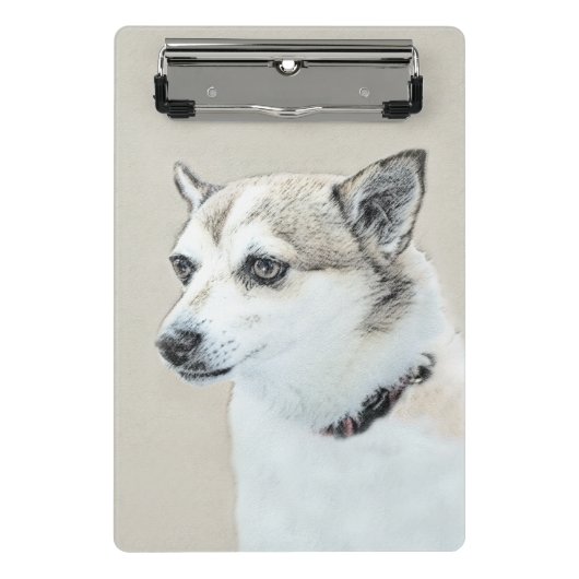 Noors Lundehund-schilderij - Oorspronkelijke honde Mini Klembord (Voorkant)