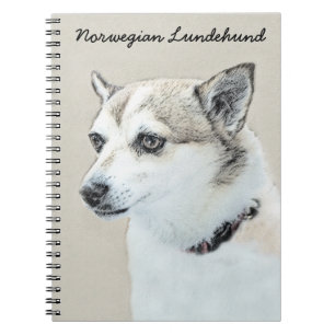 Noors Lundehund-schilderij - Oorspronkelijke honde Notitieboek