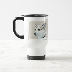 Noors Lundehund-schilderij - Oorspronkelijke honde Reisbeker