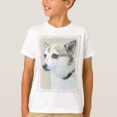 Noors Lundehund-schilderij - Oorspronkelijke honde T-shirt (Voorkant)