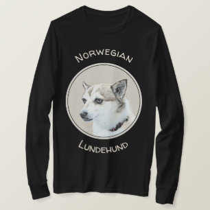 Noors Lundehund-schilderij - Oorspronkelijke honde T-shirt