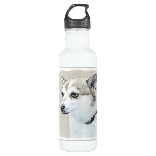 Noors Lundehund-schilderij - Oorspronkelijke honde Waterfles (Voorkant)
