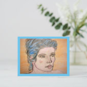 Noors meisje briefkaart (Staand voorkant)