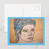 Noors meisje briefkaart (Voorkant / Achterkant)