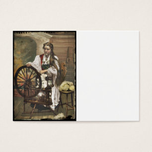 Noors meisje: een draaiend wiel visitekaartje