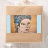 Noors meisje etiket (Insitu)