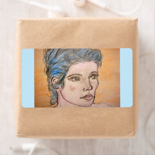 Noors meisje etiket (Insitu)