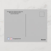 Noors meisje in Bunad Briefkaart (Achterkant)