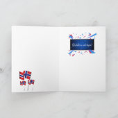 Noors meisje in Bunad Kaart (Binnen)