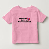 Noors meisje kinder shirts (Voorkant)