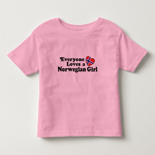 Noors meisje kinder shirts (Voorkant)