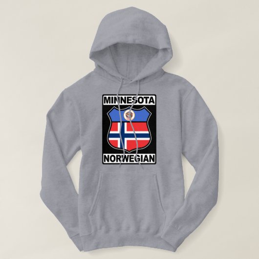 Noors Minnesotan Amerikaans Hoodie (Design voorkant)