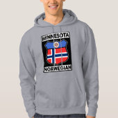 Noors Minnesotan Amerikaans Hoodie (Voorkant)