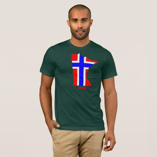 Noors Minnesotan T-shirt (Voorkant volledig)