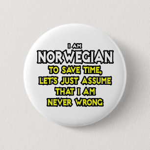 Noors...neem aan dat ik nooit ongelijk heb ronde button 5,7 cm