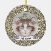 Noors ornament "Forest Cat Loving Memory" (Voorkant)