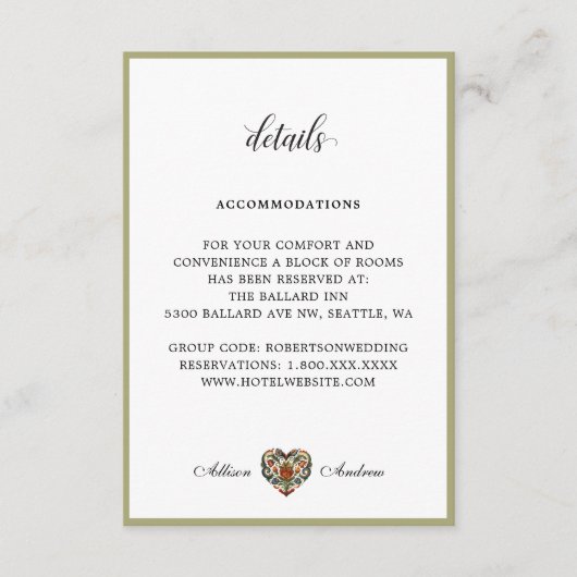 Noors Rosemaling Hart | Details Bijlage (Voorkant)