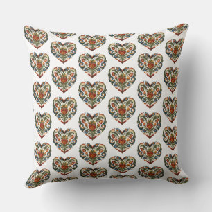 Noors Rosemaling I Heart Lefse Kussen