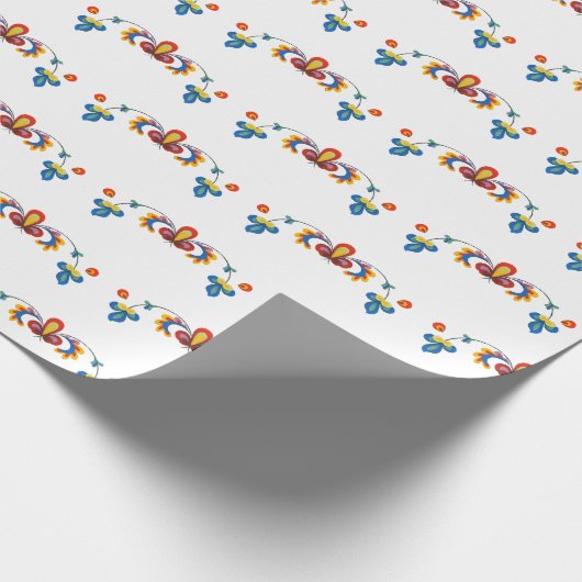 Noors Rosemaling Wrapping Papier (Hoek)