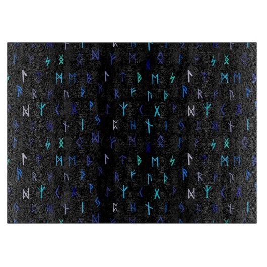 Noors 's nachts glas snijplank (Voorkant)