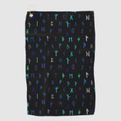 Noors 's nachts golfhanddoek (Voorkant)