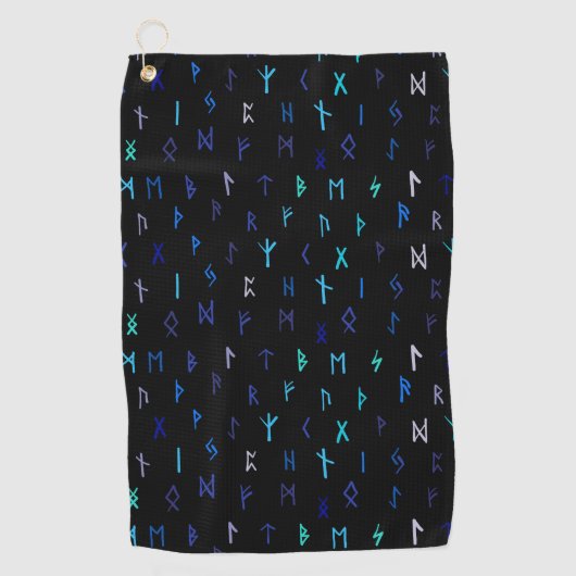 Noors 's nachts golfhanddoek (Voorkant)