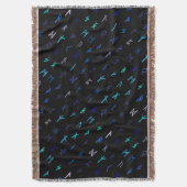 Noors 's nachts gooien deken (Voorkant Verticaal)