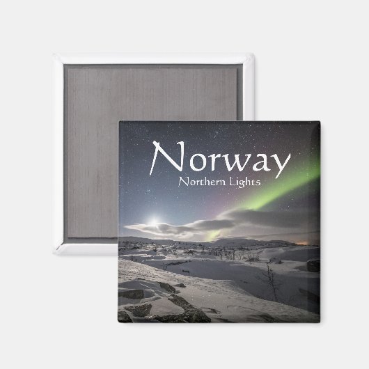 Noors Souvenir Magneet (Voorkant / Achterkant)