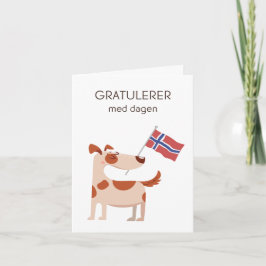 Noors Verjaardag Kaart – Gratulerer med dagen