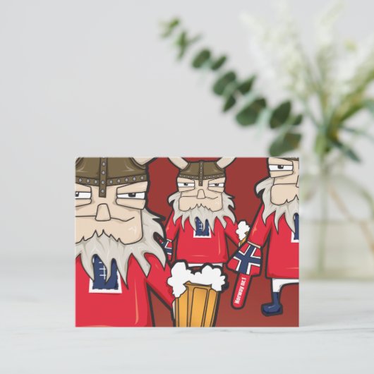 Noors Viking Briefkaart (Staand voorkant)