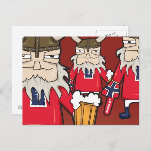 Noors Viking Briefkaart (Voorkant / Achterkant)