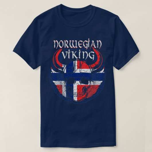 Noors Viking Skull T-shirt (Design voorkant)