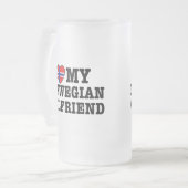 Noors Vriendin Matglas Bierpul (Voorkant links)