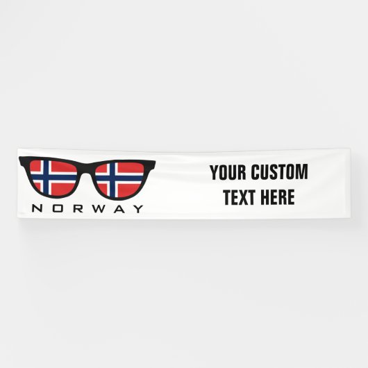 Noorse aangepaste tekst- en kleurenbanner voor sch spandoek (Horizontaal)