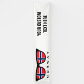 Noorse aangepaste tekst- en kleurenbanner voor sch spandoek (Verticaal)