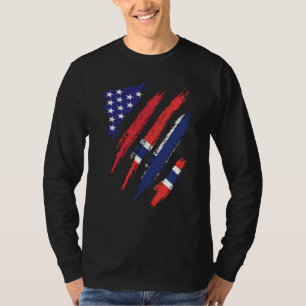 Noorse Amerikaans gekweekte vlag USA Patriottisch T-shirt
