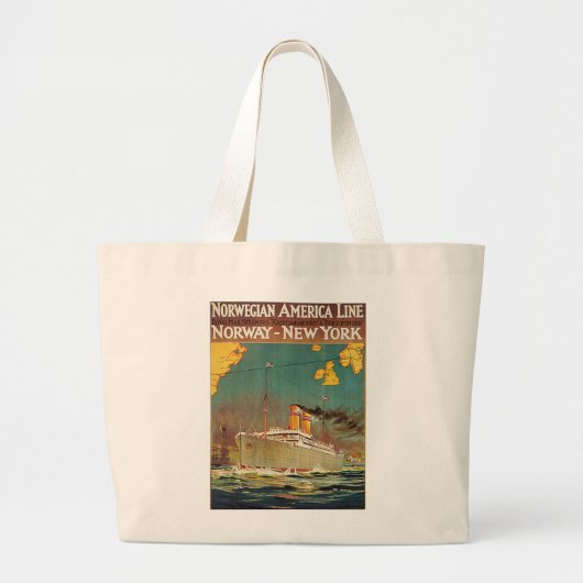 Noorse Amerikaanse lijn Grote Tote Bag (Voorkant)