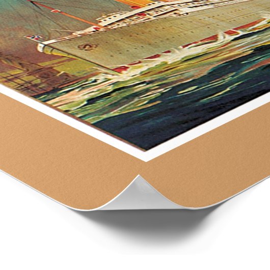 Noorse Amerikaanse lijn Poster (Hoek)